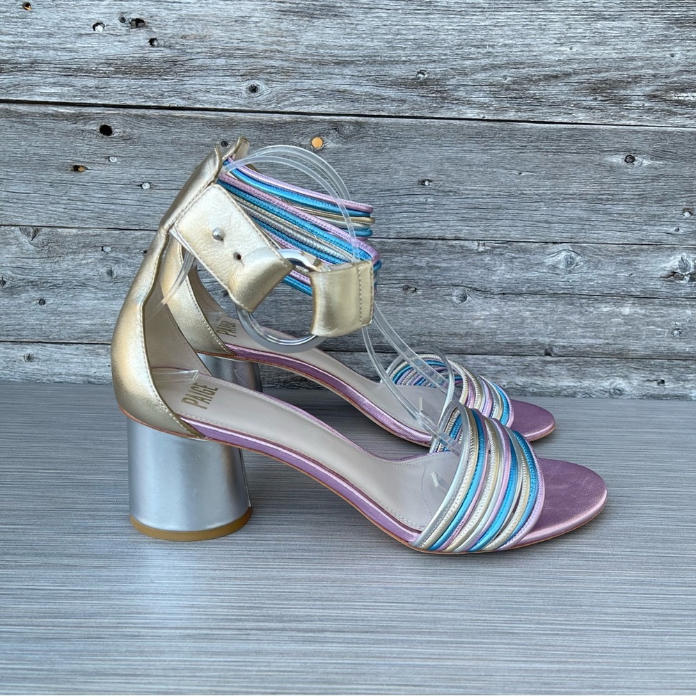 PAIGE Felicity Block Heel Sandals - Picture 3 of 10